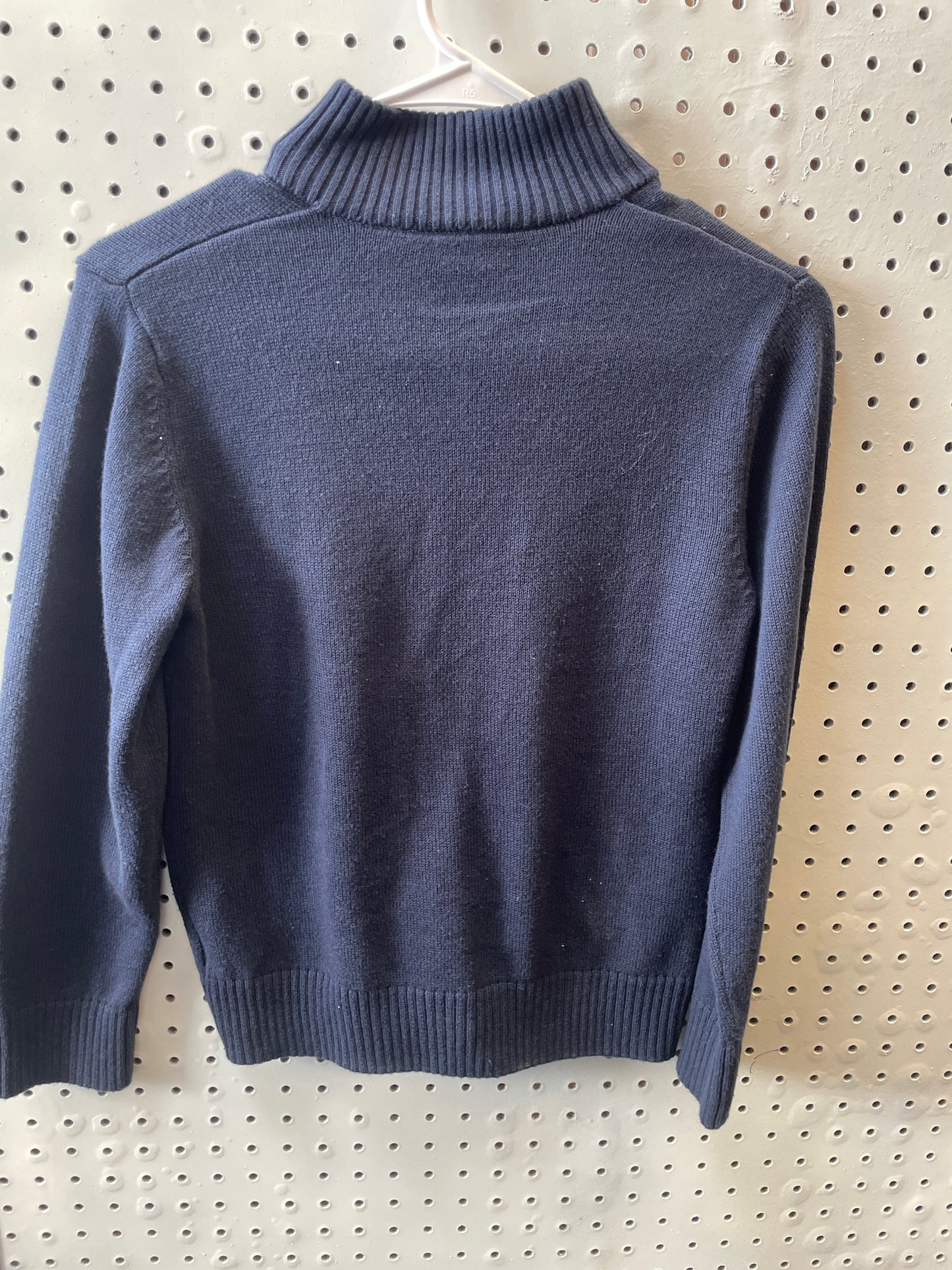 Boys Zip Up Sweater - Navy Blue