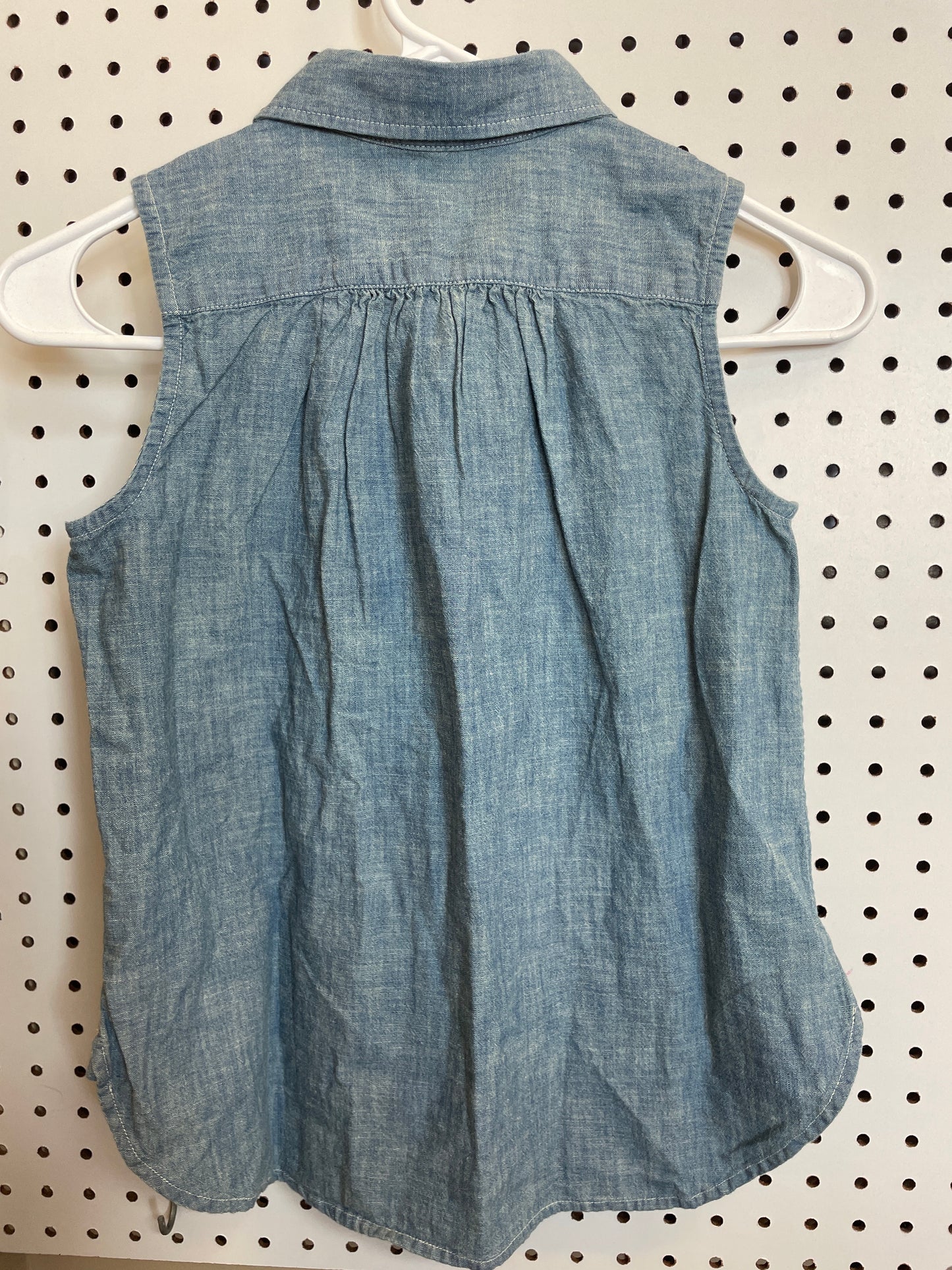 Polo Sleeveless Denim Girls Top Size 10