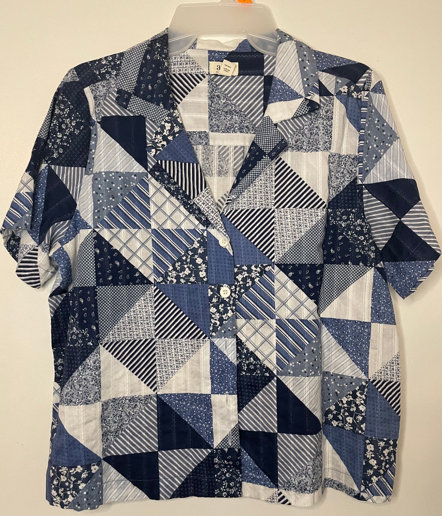A.N.A Patchwork Top~Women’s Size Medium 8/10~ Great Condition