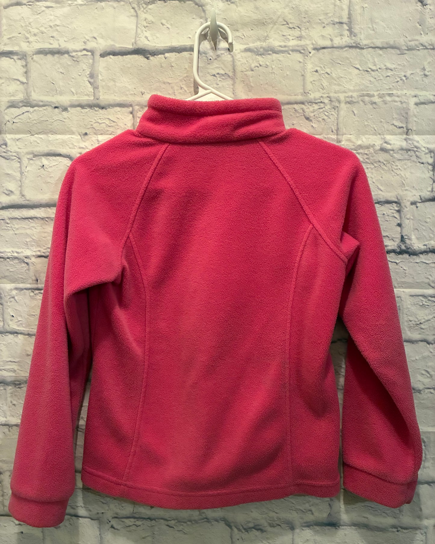 Columbia Pink Girls' Benton Springs fleece zip up jacket Size 10/12