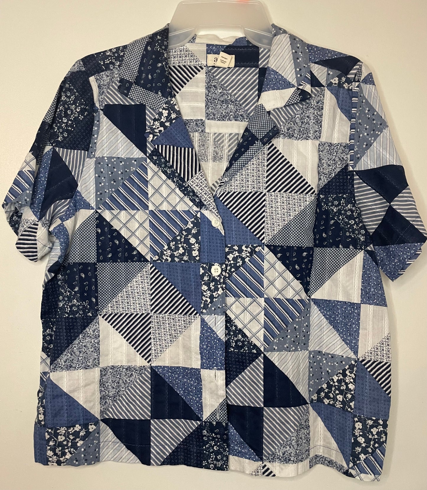 A.N.A Patchwork Top~Women’s Size Medium 8/10~ Great Condition
