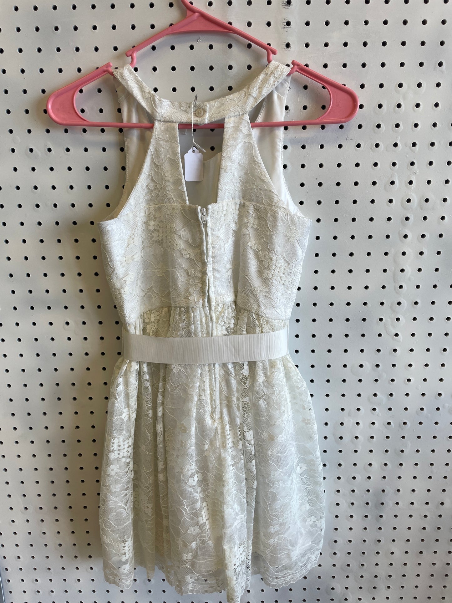Children's Place Girl's Size 12 White Lace Easter Baptism Communion Spring Dress