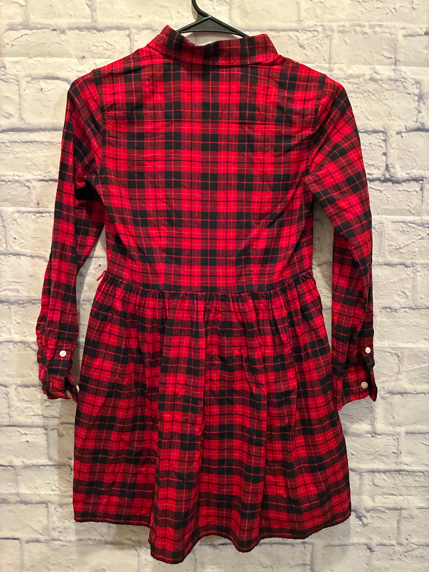 Polo Ralph Lauren girls' long-sleeve plaid shirt dress Girls Size 10