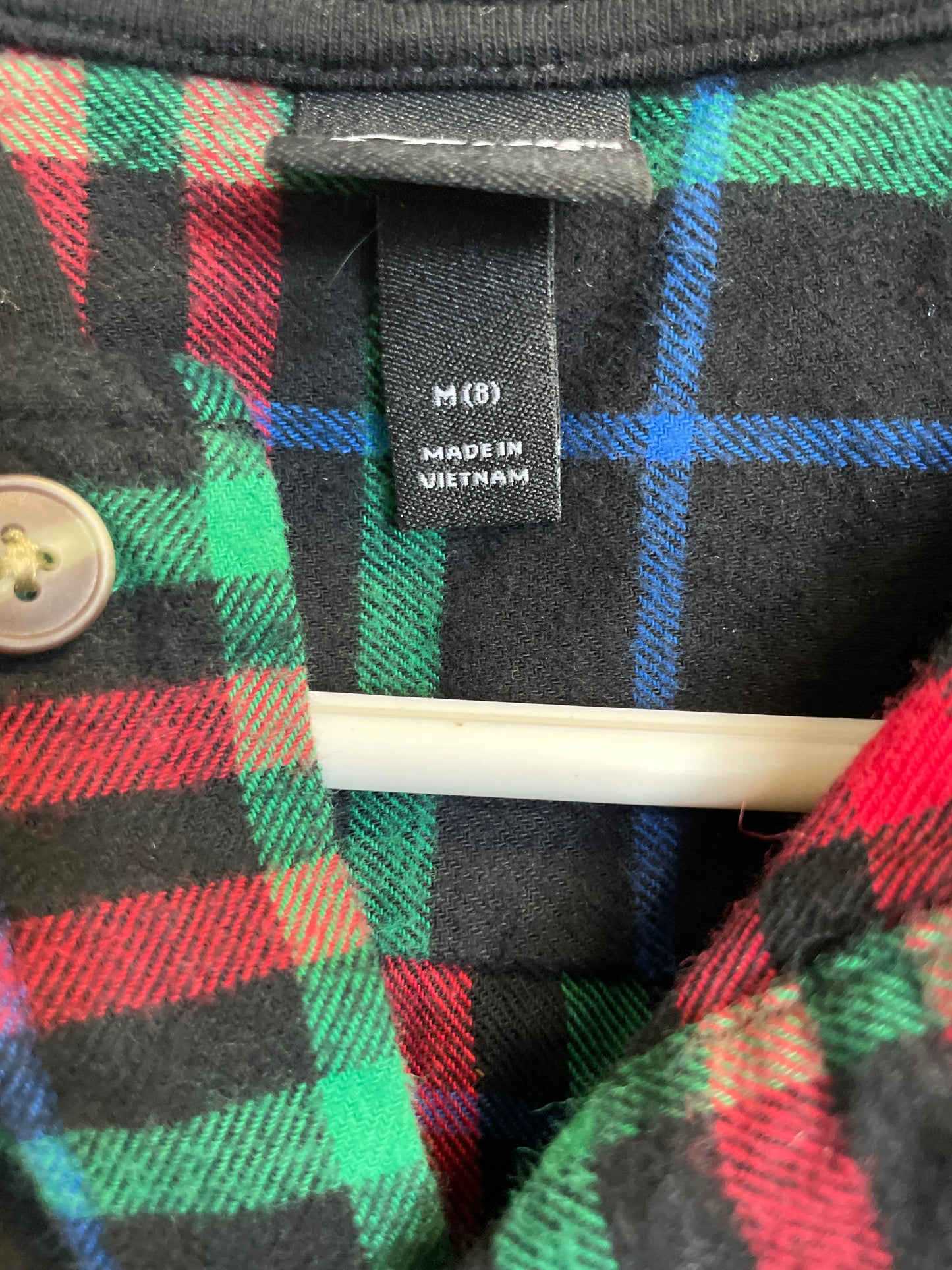 Multi Color Plaided Thermal Hoodie