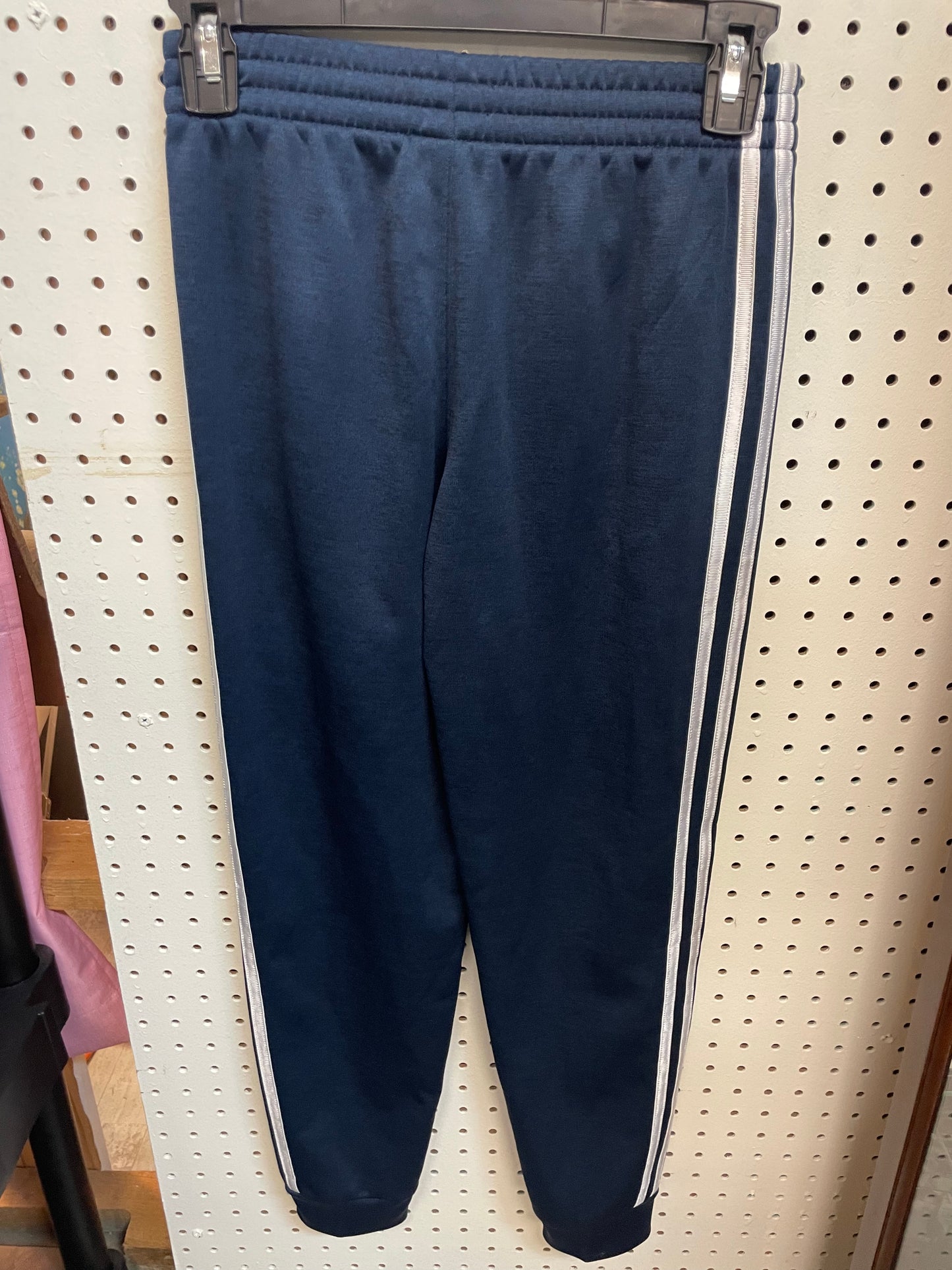 Adidas Sweat Pants Navy-blue & White Boys Size 10/12
