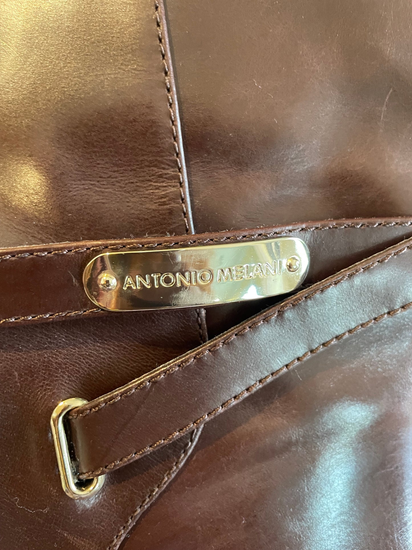 Antonio Melani Tall Dark Brown Leather Boots ~Size10M~ Fairly New Condition
