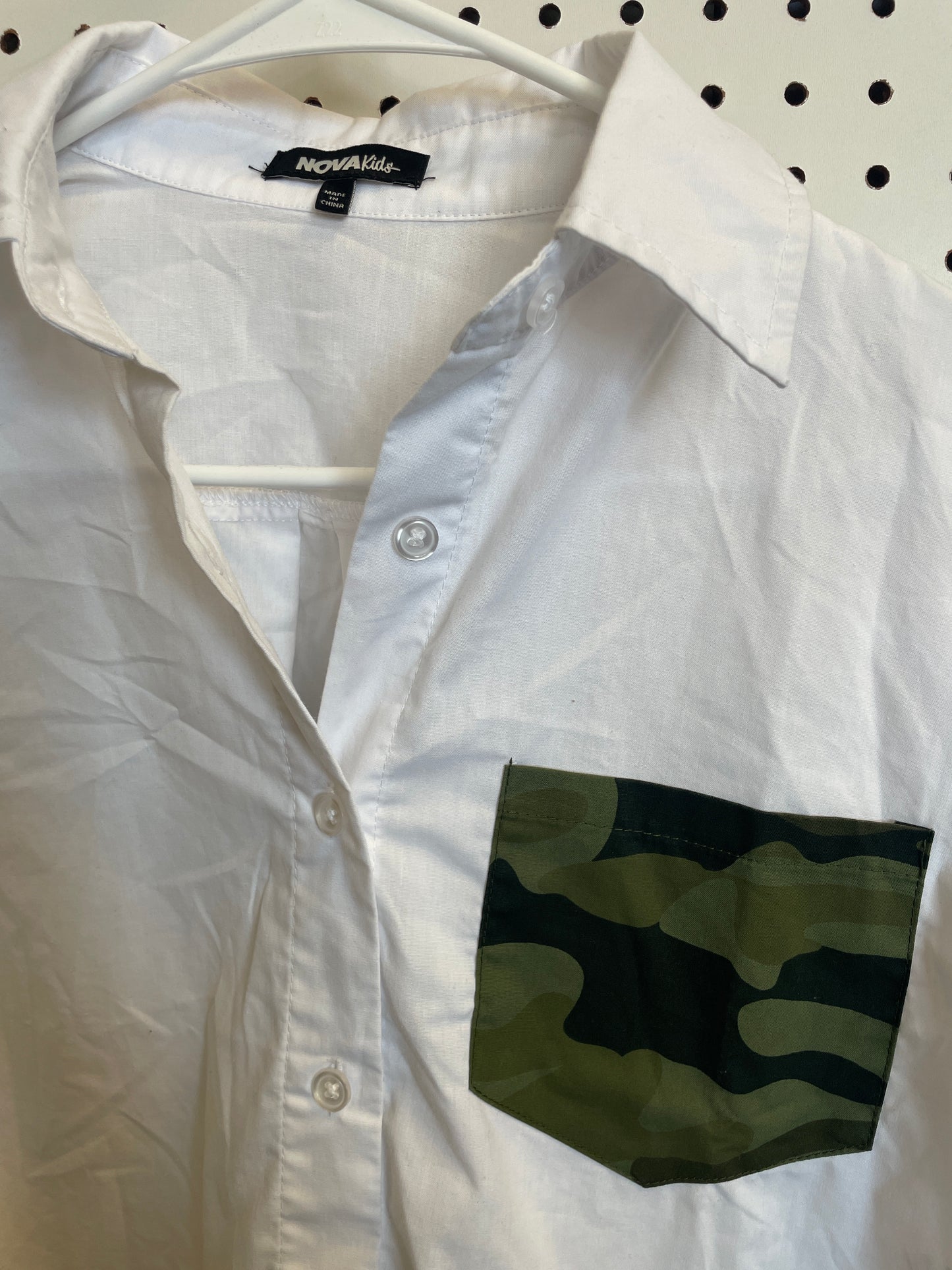 Mini Ollie Long Sleeve Shirt - White Size 8