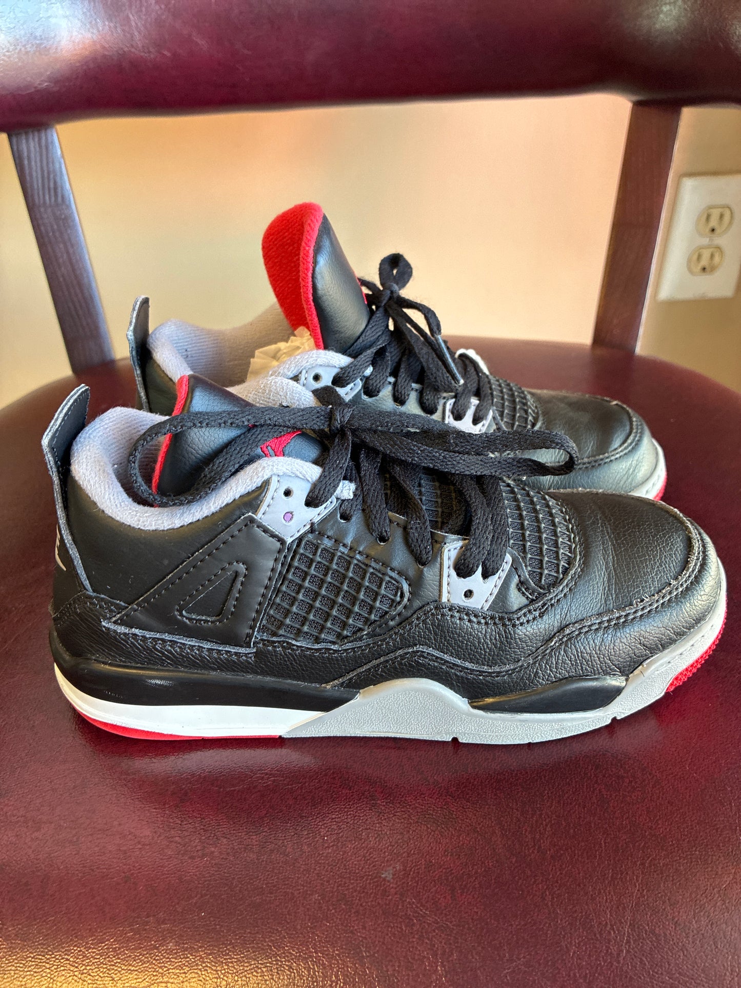 JORDAN 4 RETRO PS 'BRED REIMAGINED' Size 1.5Youth