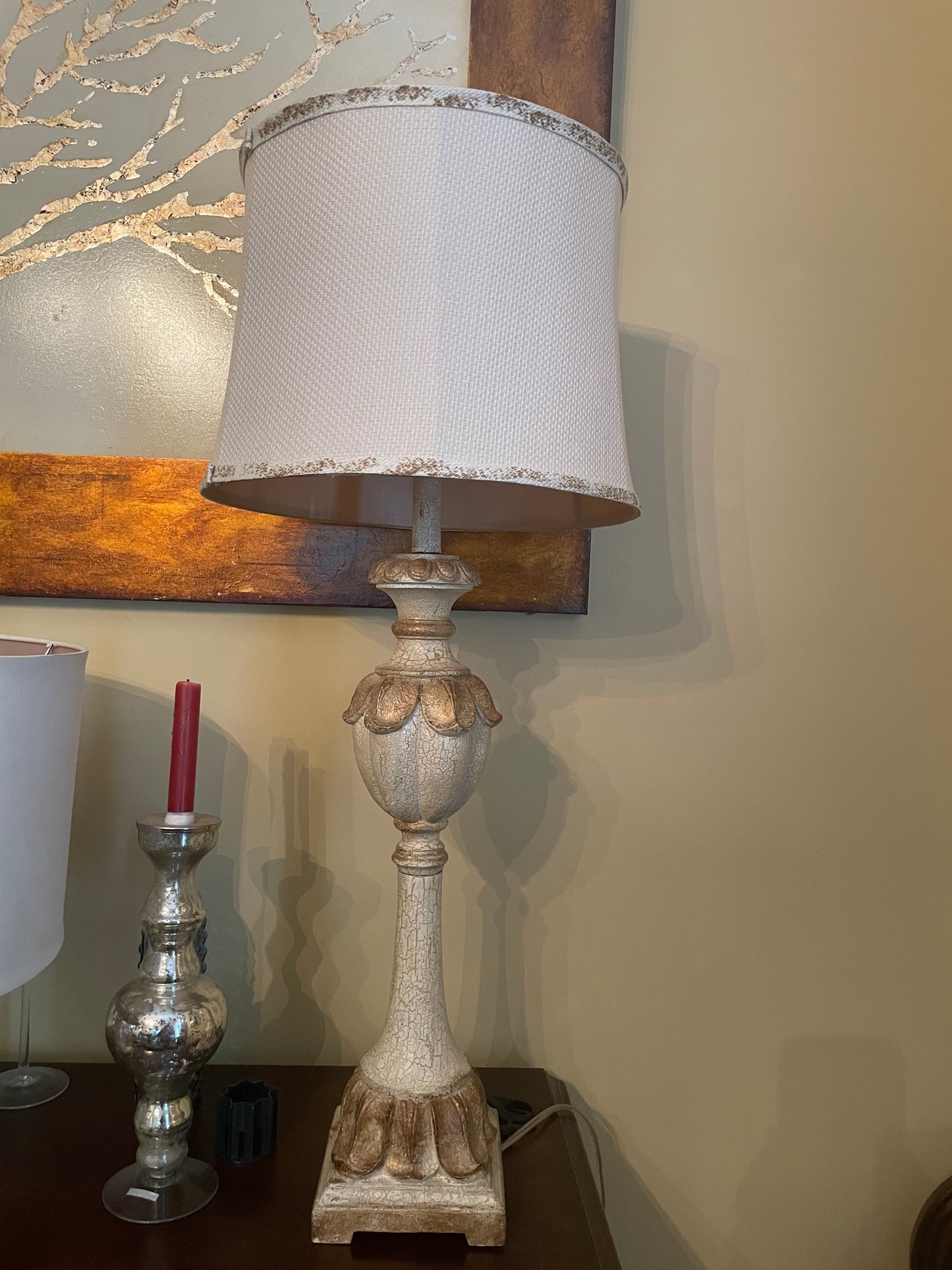 Set of 2 Vintage Detailed Lamps