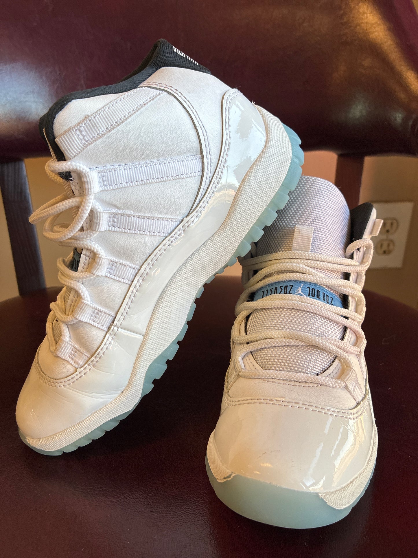 Nike Air Jordan 11 PS Legend Blue 2014 Size 2.5Y US White Ice Blue