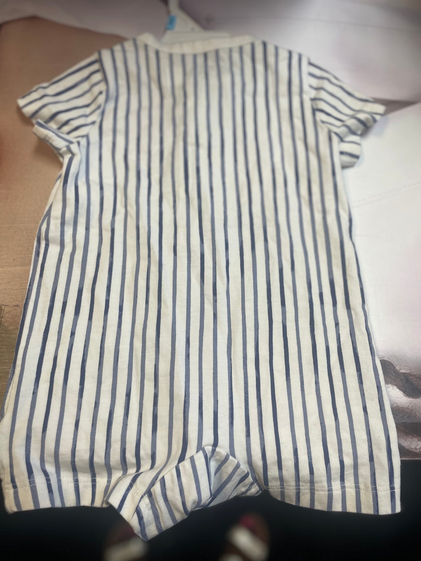 Ralph Lauren Polo Striped Cotton Henley Shortall Size 6mons