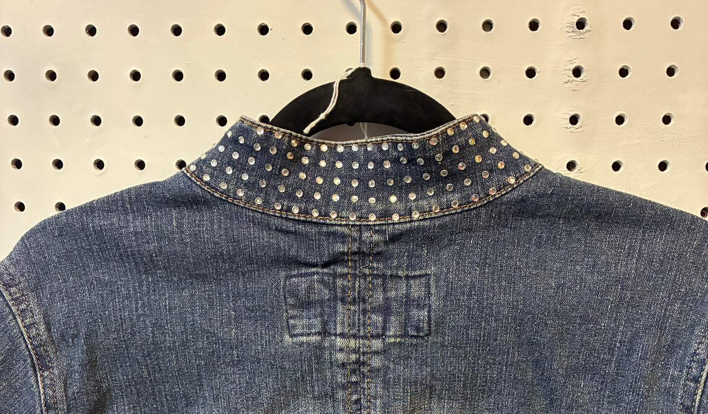 Women's Carols Denim Blazer Jacket Size 1XL