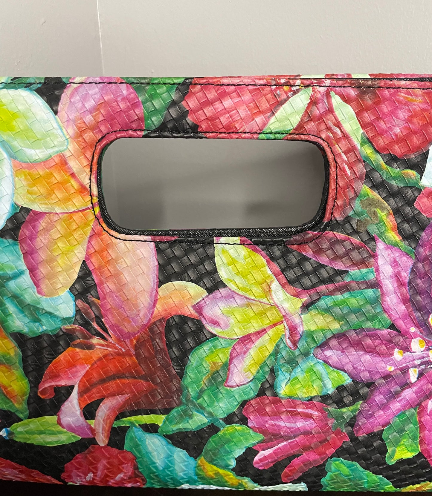 Floral Print Clutch Excellent Condition