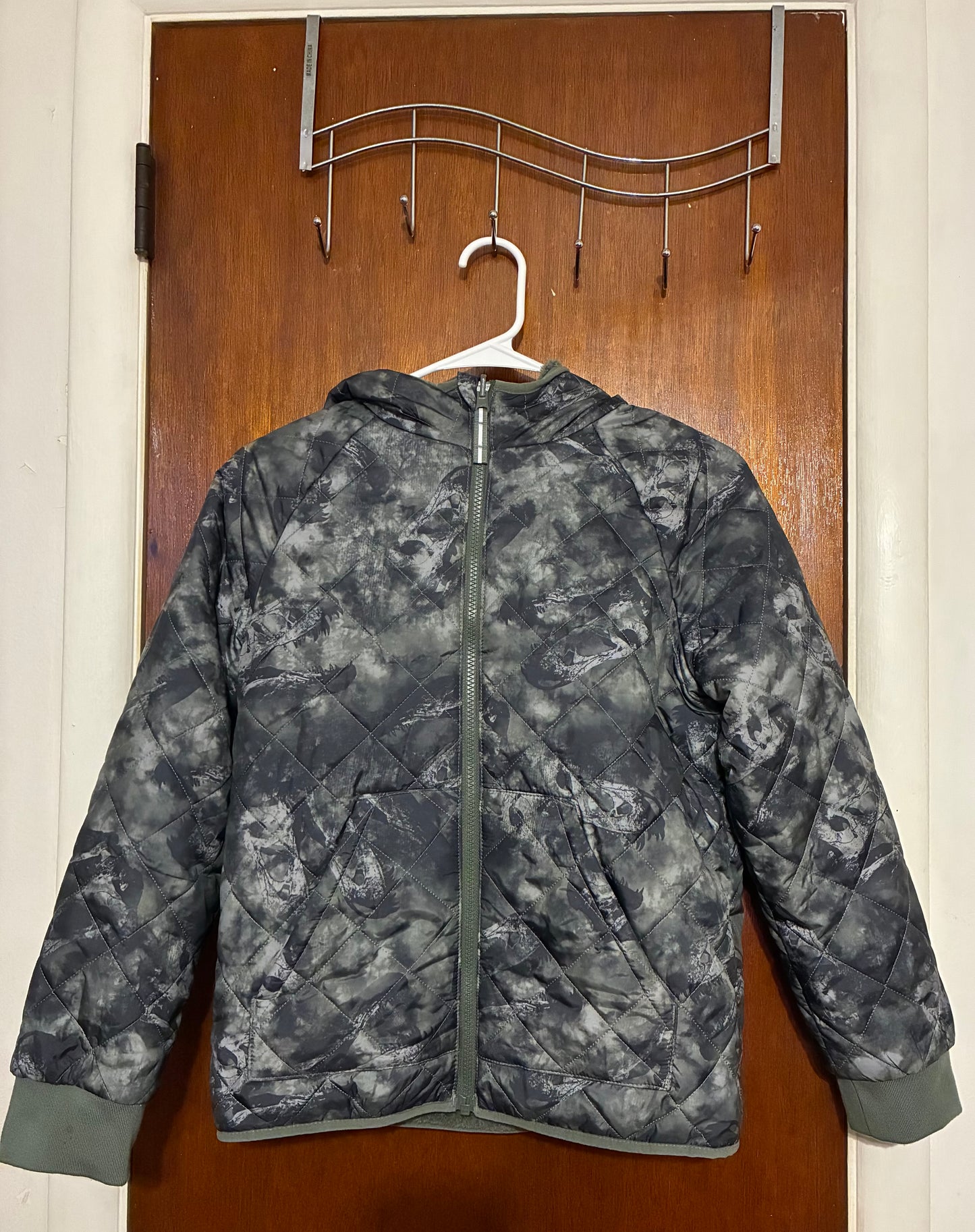 Cat & Jack Kids' Hooded Reversible Puffer - Size 10/12