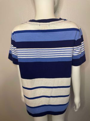Polo Blue and White Stitched Boys Shirt~Size 6~Great Condition