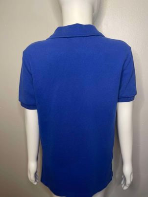 Polo Blue w/ Orange Logo Boys Polo Style Shirt~Size 6