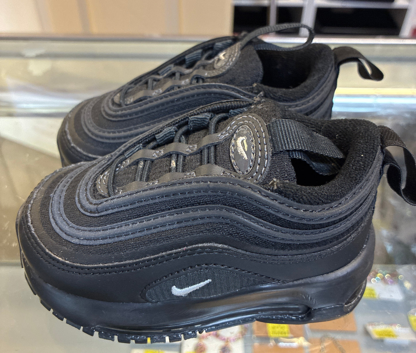 Nike Air Max 97 toddler/infant shoes in an all-black colorway Size 5C
