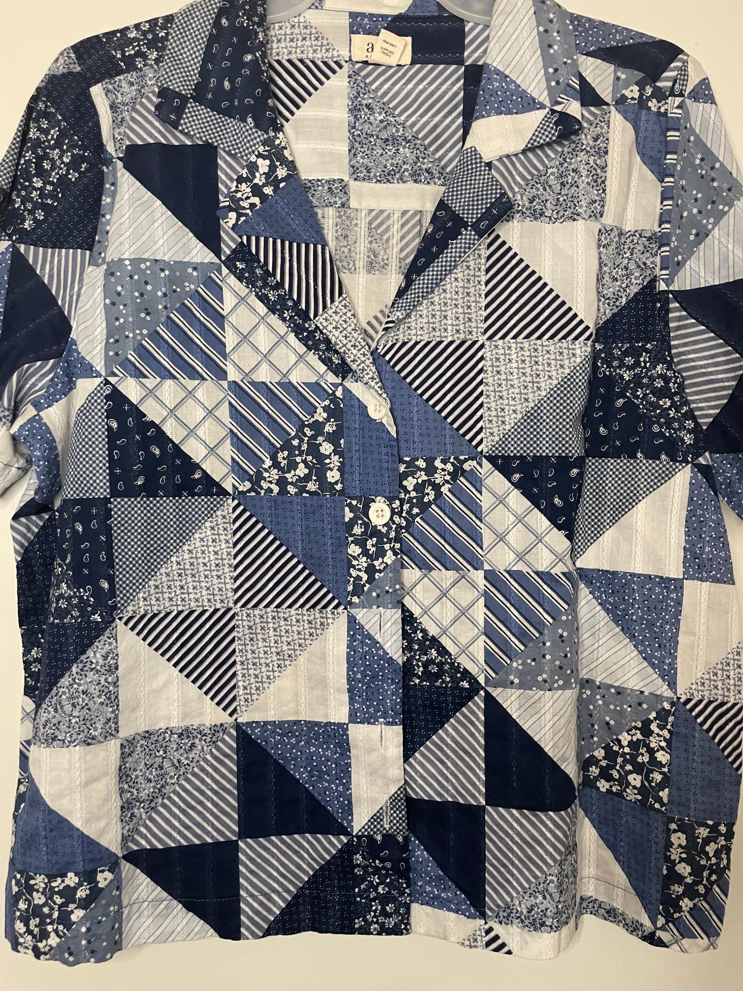 A.N.A Patchwork Top~Women’s Size Medium 8/10~ Great Condition