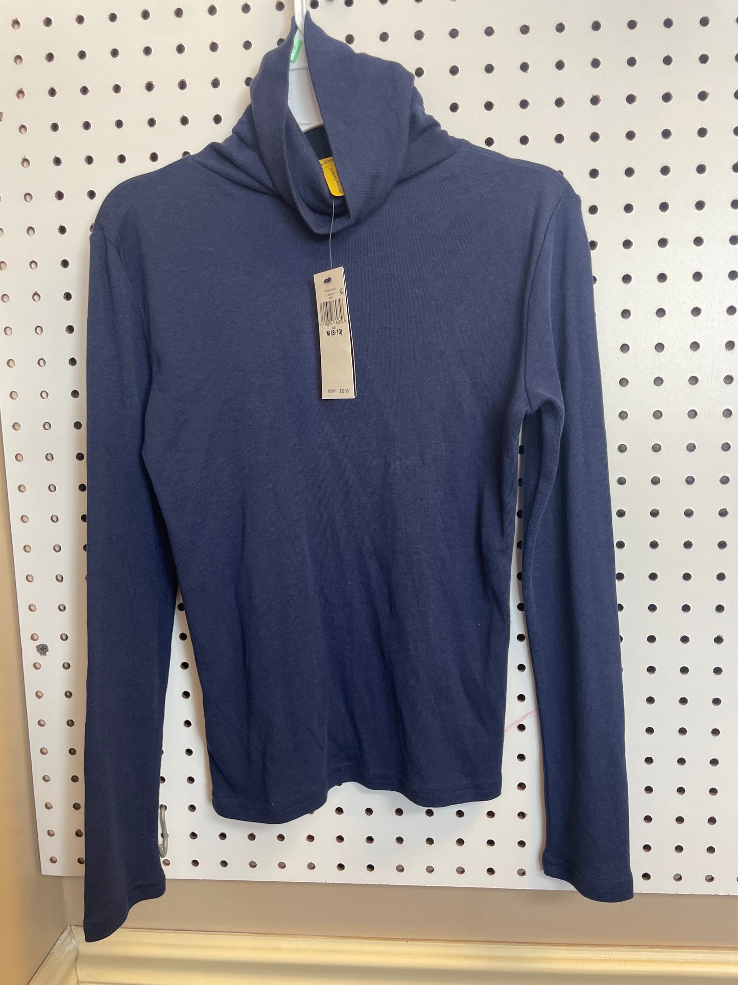 Classic Polo V- Navy Boys Size 8/10