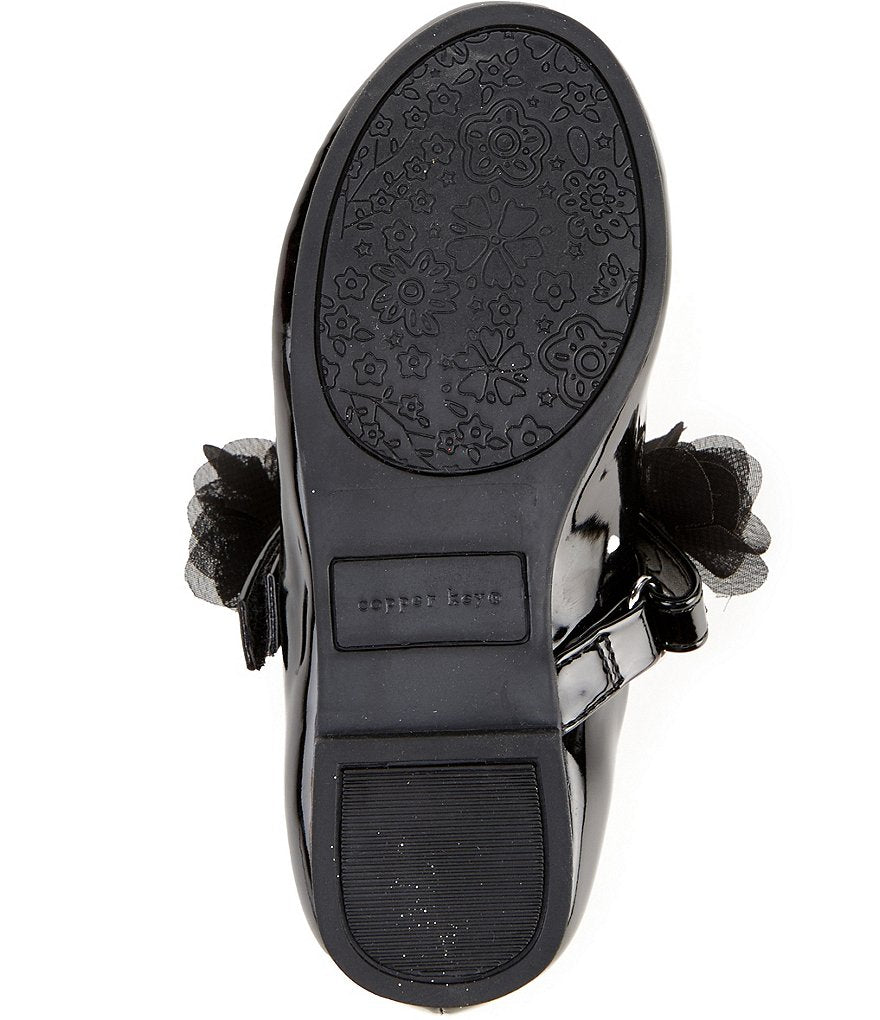 Copper Key
Girls' Blossom Chiffon Patent Floral Flats (Toddler) Size 7 —New With No Tag