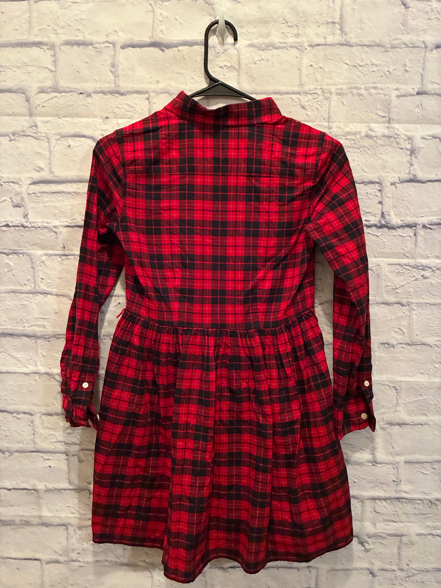 Polo Ralph Lauren girls' long-sleeve plaid shirt dress Girls Size 10
