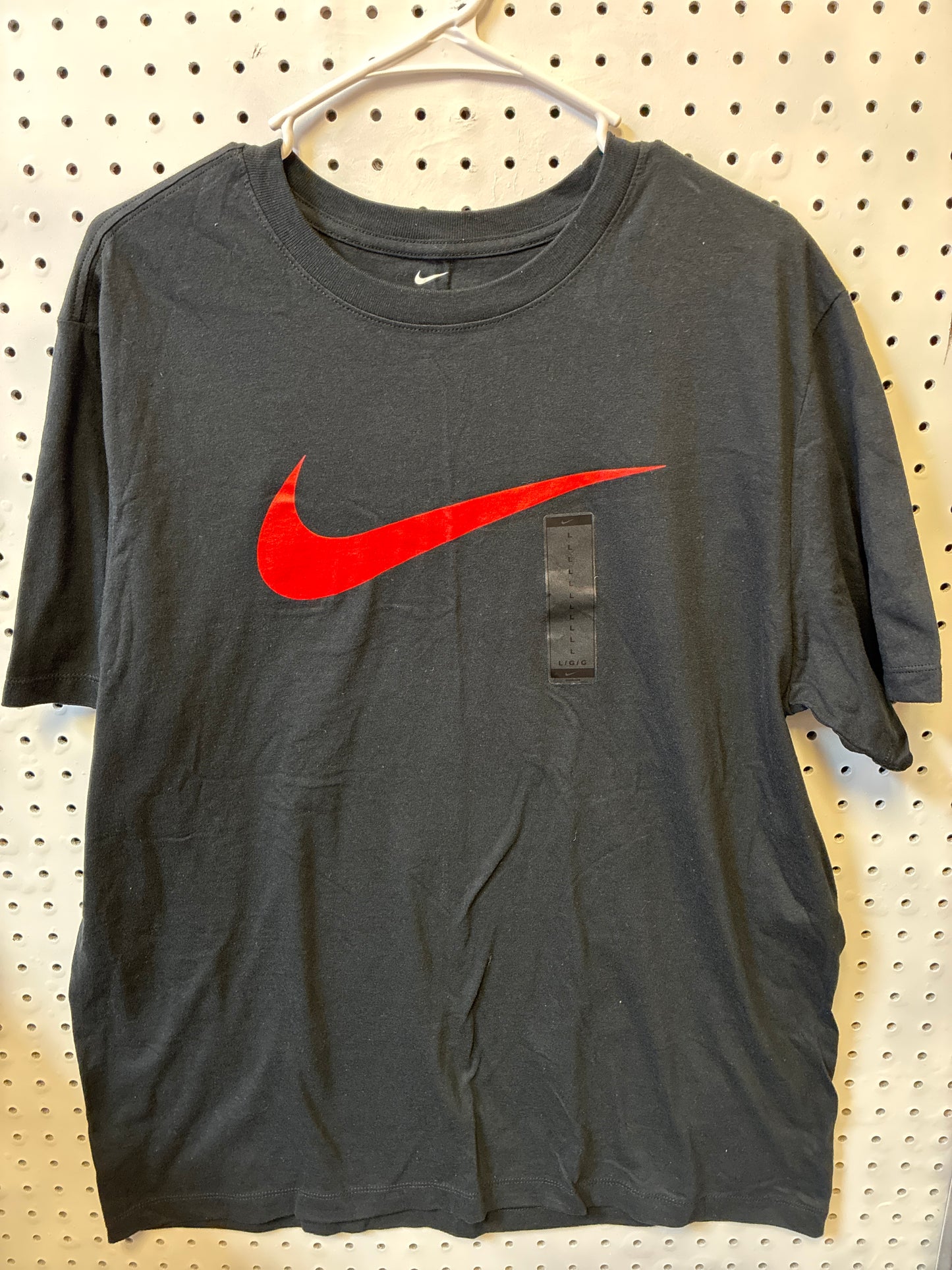Nike Men's L The Nike Tee Athletic Fit Black/Red Large