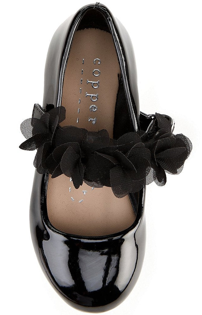 Copper Key
Girls' Blossom Chiffon Patent Floral Flats (Toddler) Size 7 —New With No Tag