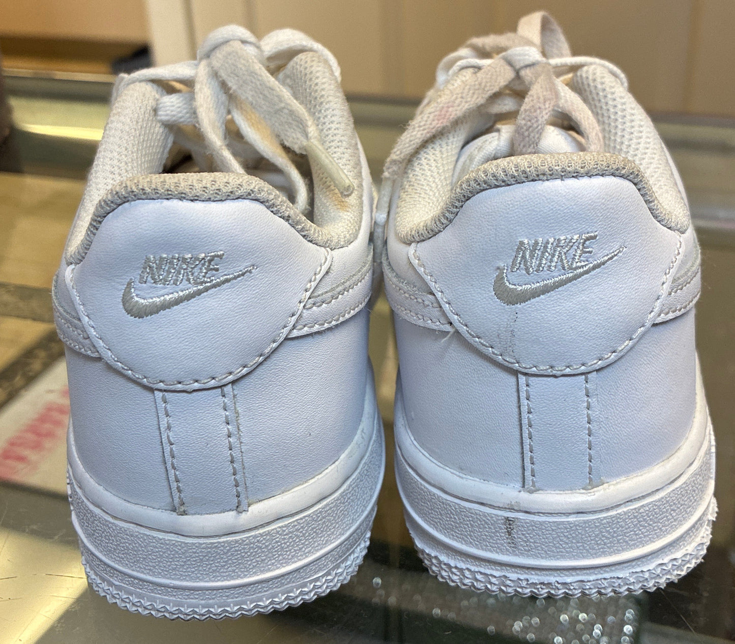 White Nike Air Force 1 low-top sneaker Size 2.5Y