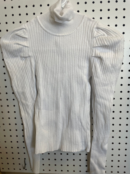 Mini Get On With It Turtleneck Sweater - Ivory Girls Size 8