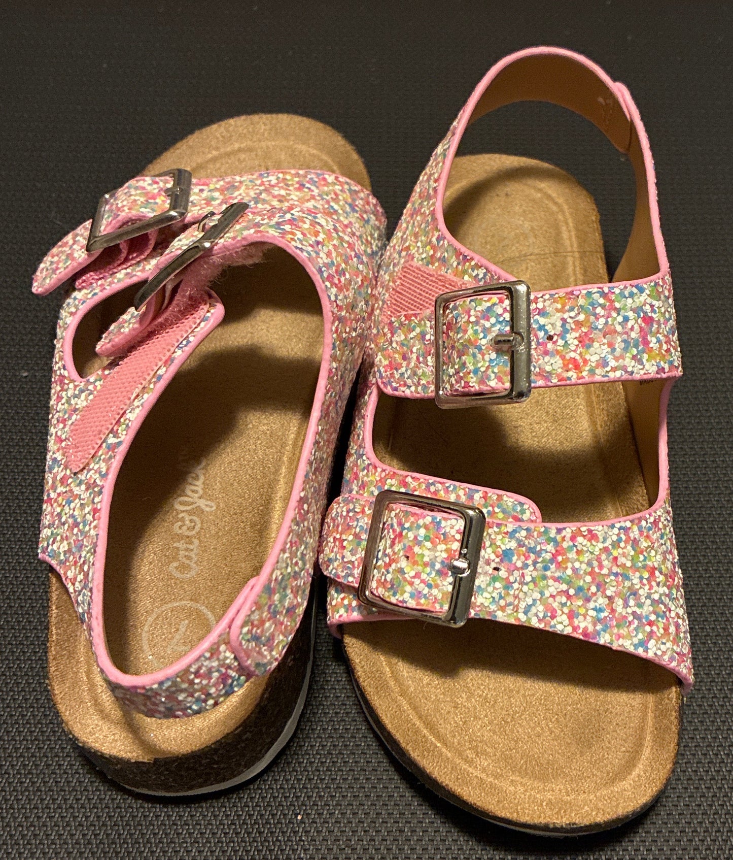 Toddler Reagan Footbed Sandals - Cat & Jack Size 7