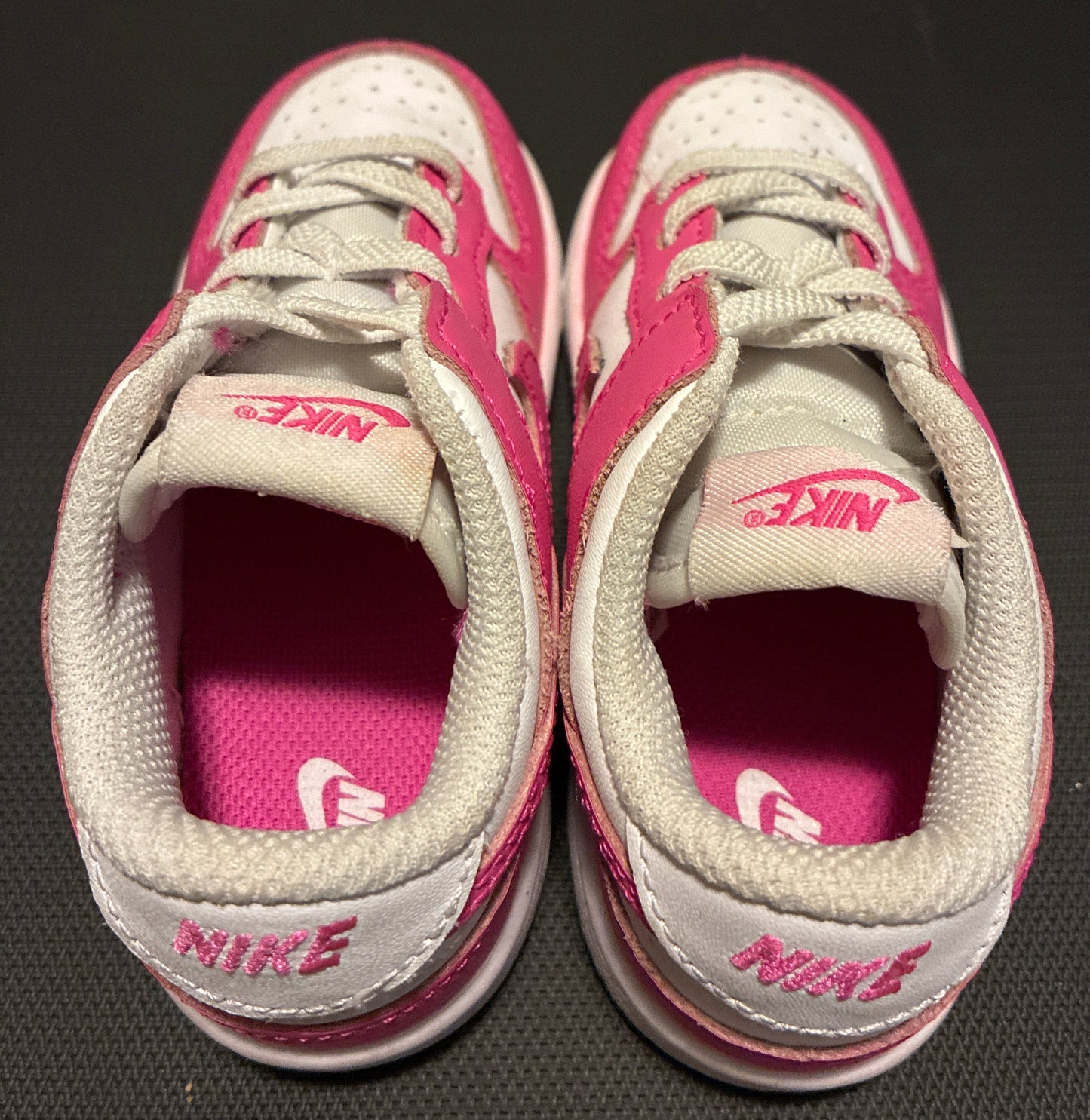 Nike Dunk Low Barbie Fuchsia Pink Toddler Girl Sneakers, Size 7c