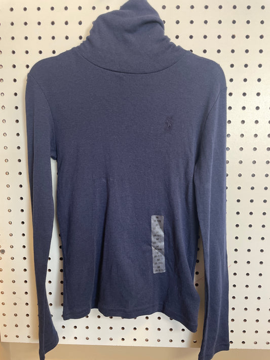 Classic Polo V- Navy Boys Size 8/10