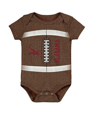 Alabama  Crimson Tide Catch Me Football Baby Bodysuit Size 3-6mons