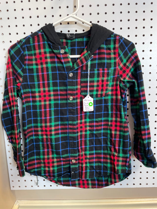 Multi Color Plaided Thermal Hoodie