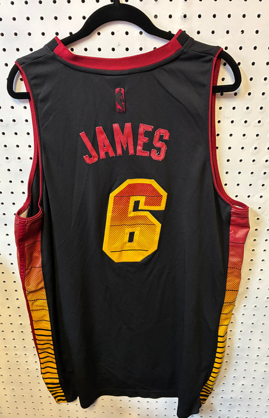 LeBron James Adidas Miami Jersey-Adidas-Size XL