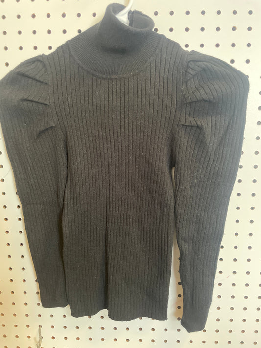 Mini Get On With It Turtleneck Sweater - Black Size Girls 8