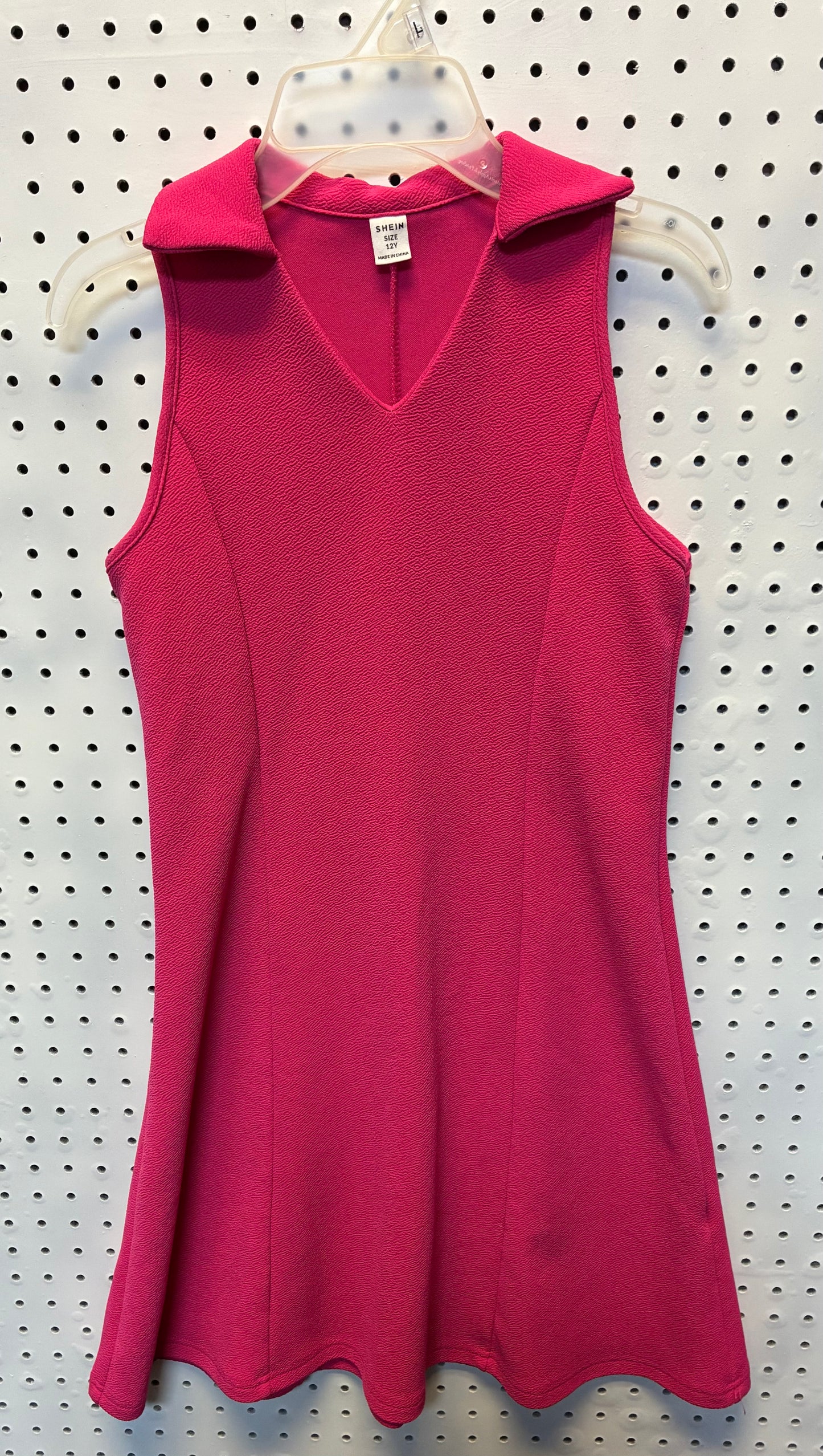 Tween Girl Elegant Collar V-Neck Cinched Waist A-Line Umbrella Dress- Size 12y