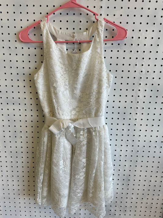 Children's Place Girl's Size 12 White Lace Easter Baptism Communion Spring Dress