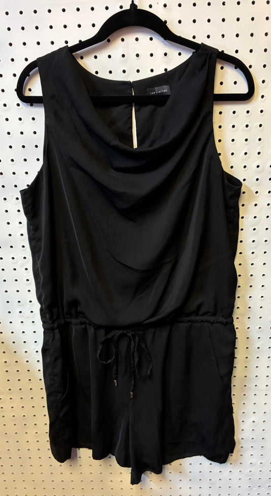 THE LIMITED Black Romper Size Large