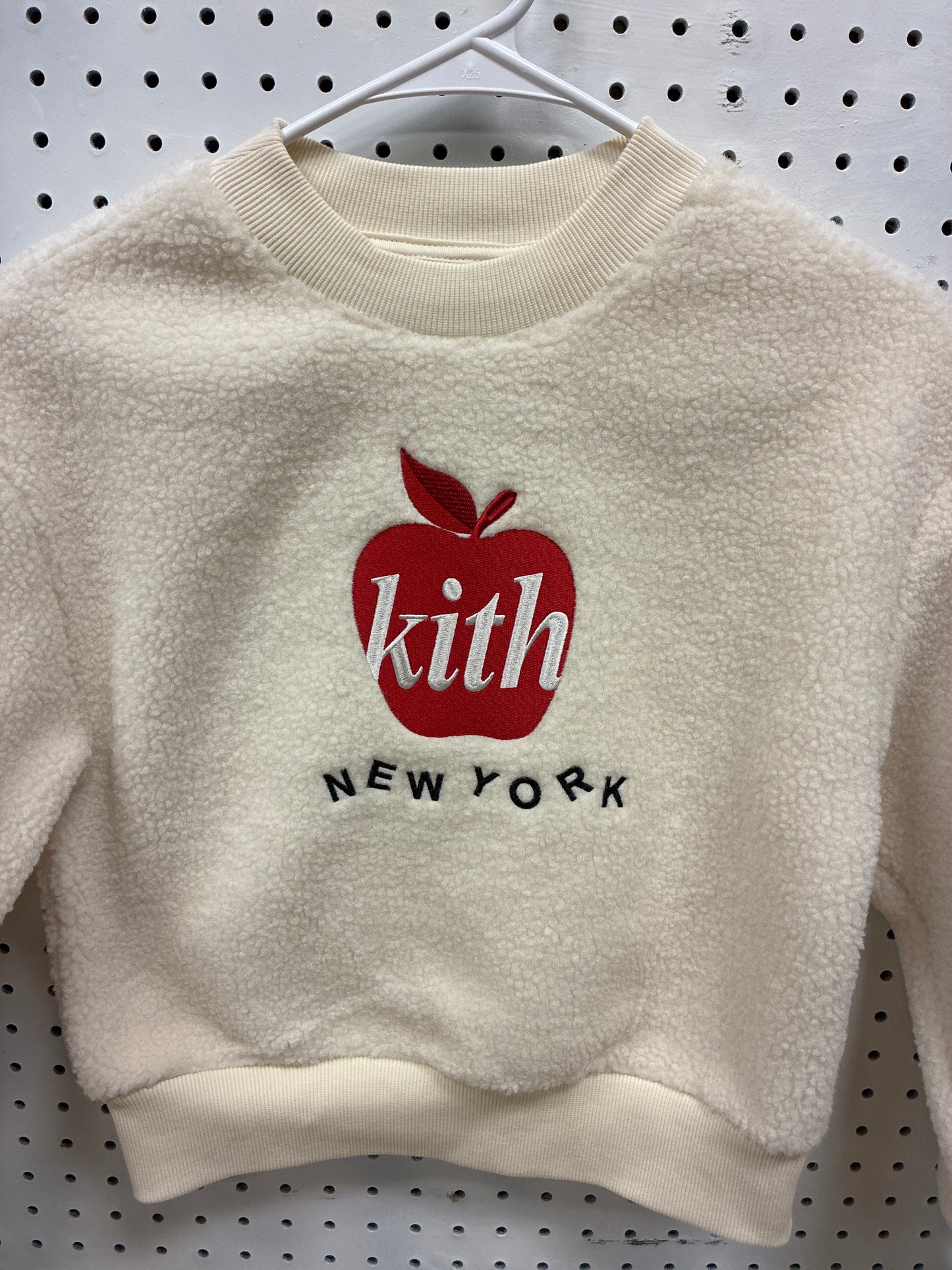 Kith Kids Empire State Sherpa Crewneck Fleece Size Girls 10/12