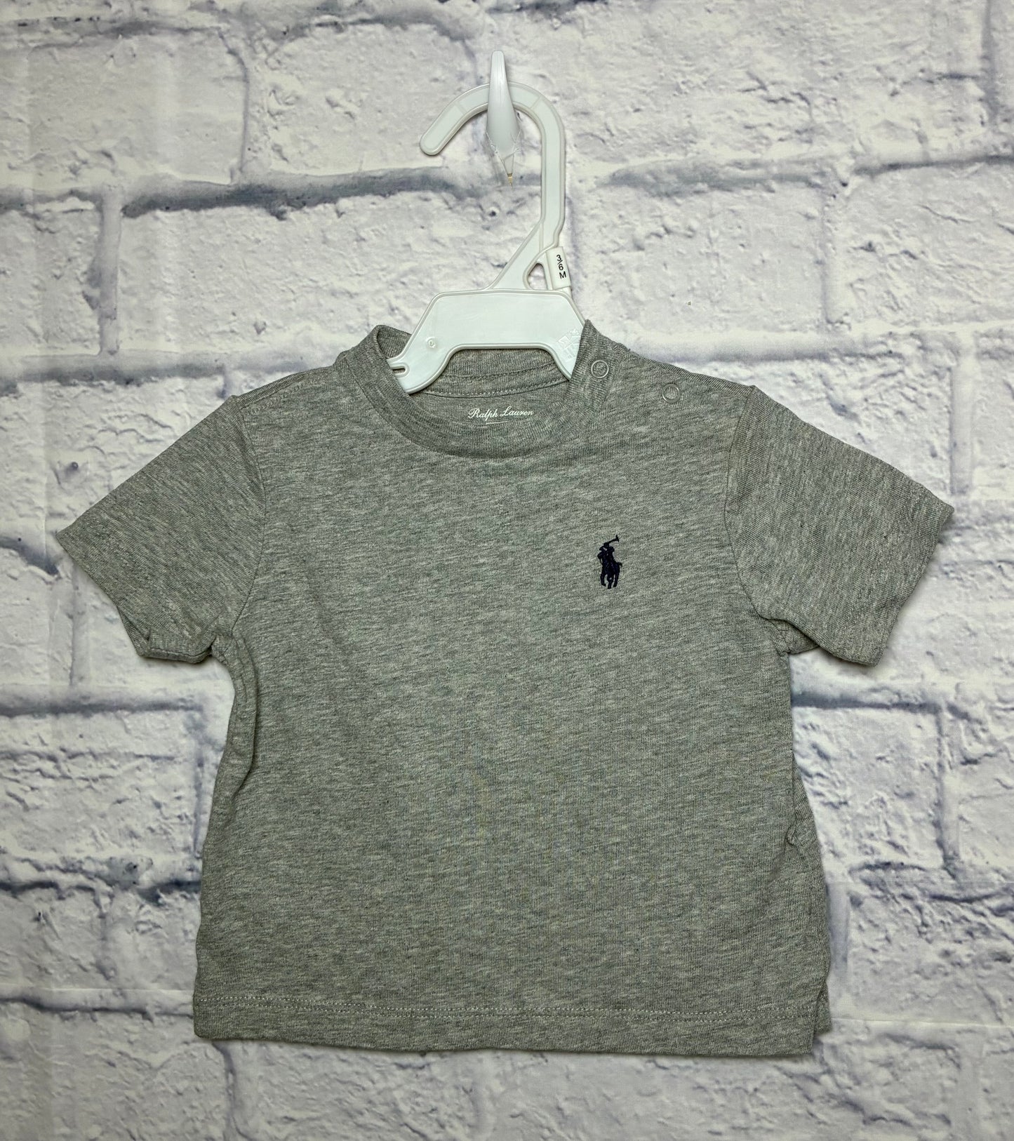 Polo Ralph Lauren Gray baby boys short-sleeve cotton jersey T-shirt (size 6 months