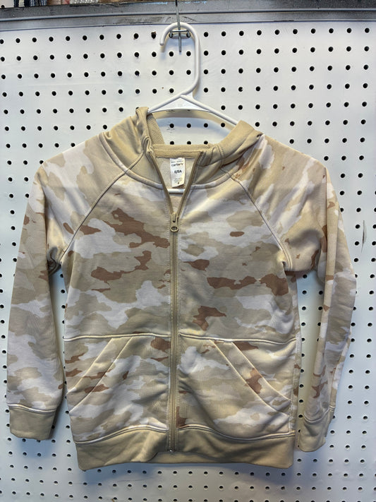 Carters Kid Camo Zip-Up Hoodie Size Boys 7/8