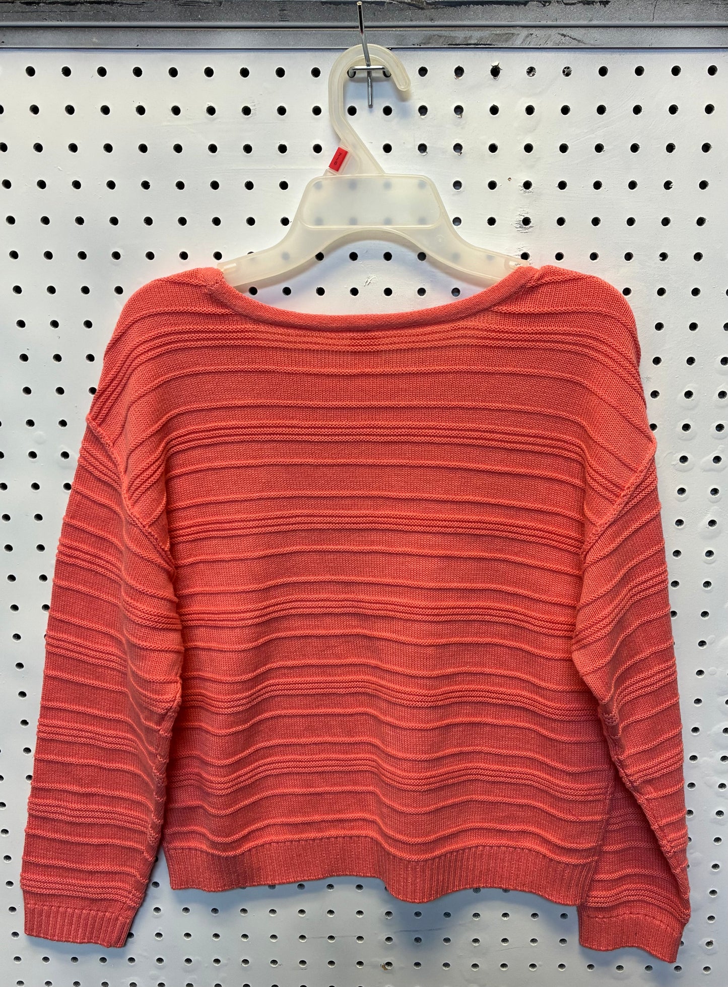 OshKosh B'gosh girls' size 12/12A coral ribbed knit top