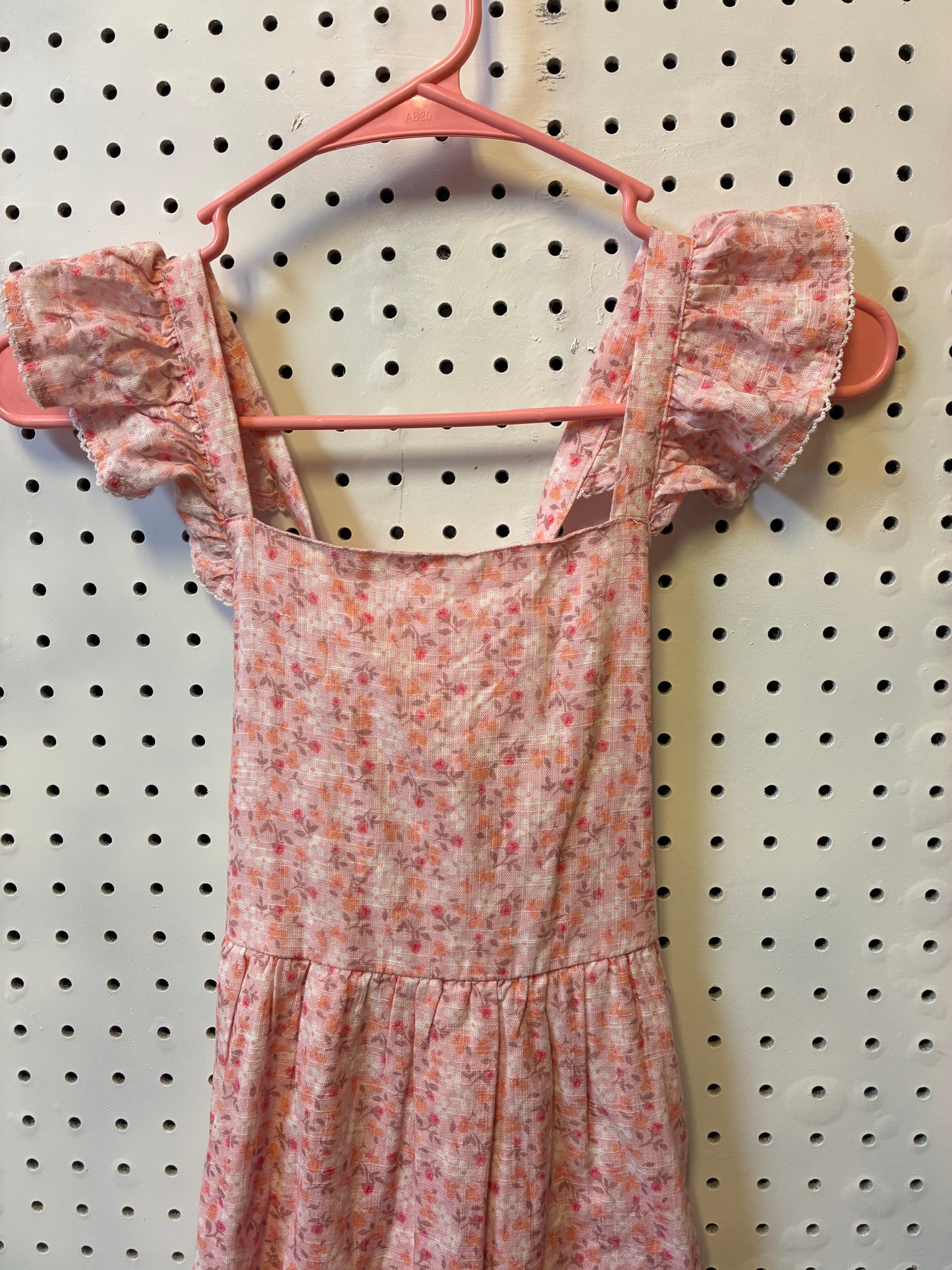 Cat & Jack girl's pink floral dress in size L (10/12)