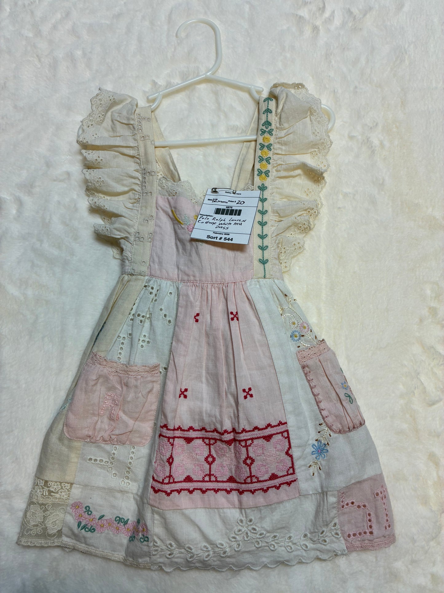 Polo Ralph Lauren Vintage Mill Dress Size 12mons NWT
