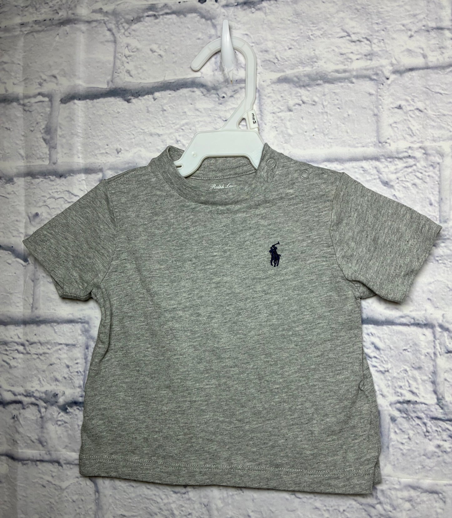 Polo Ralph Lauren Gray baby boys short-sleeve cotton jersey T-shirt (size 6 months