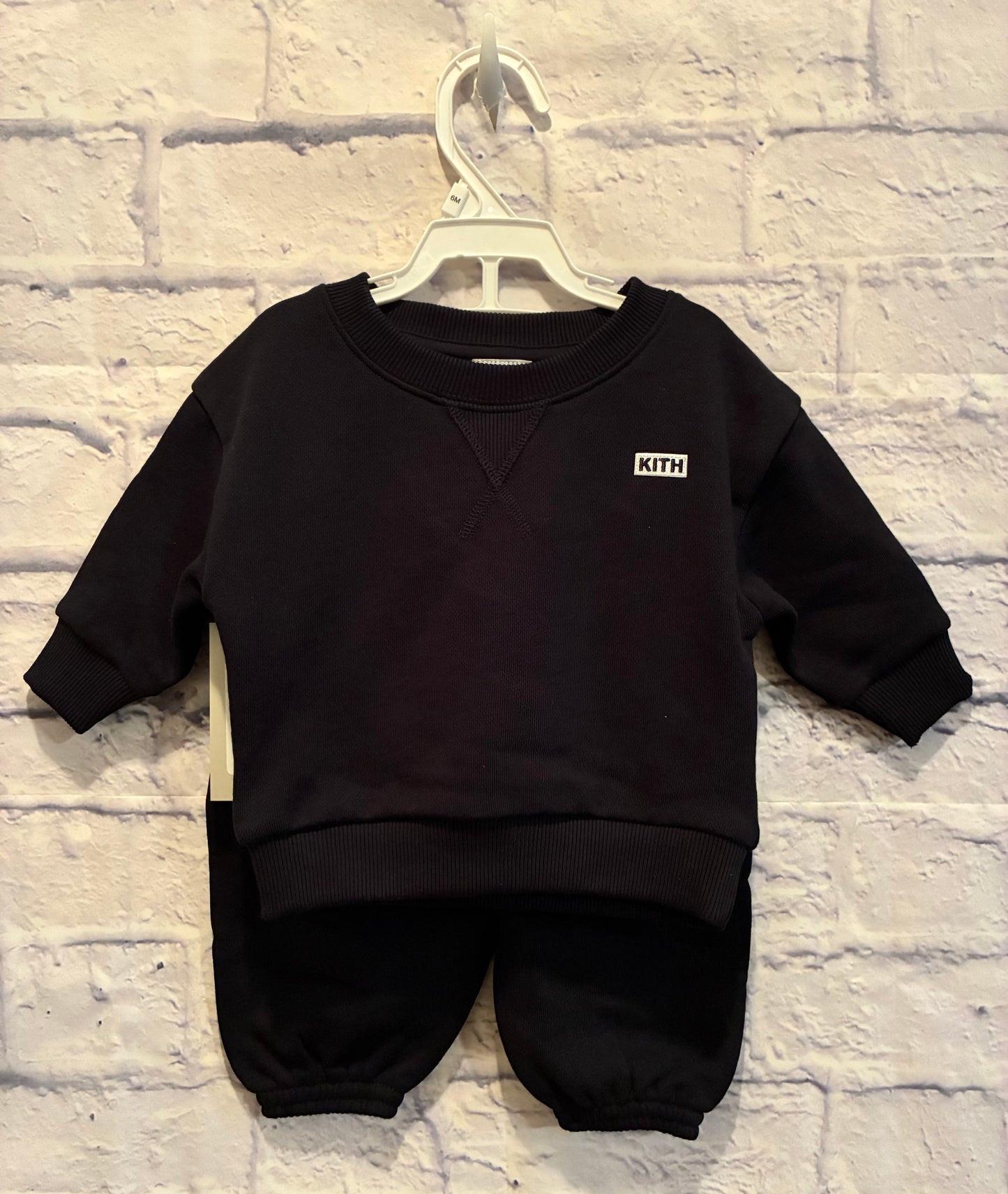KITH Baby Black Sweat Suit - Size 3-6 mons NWT