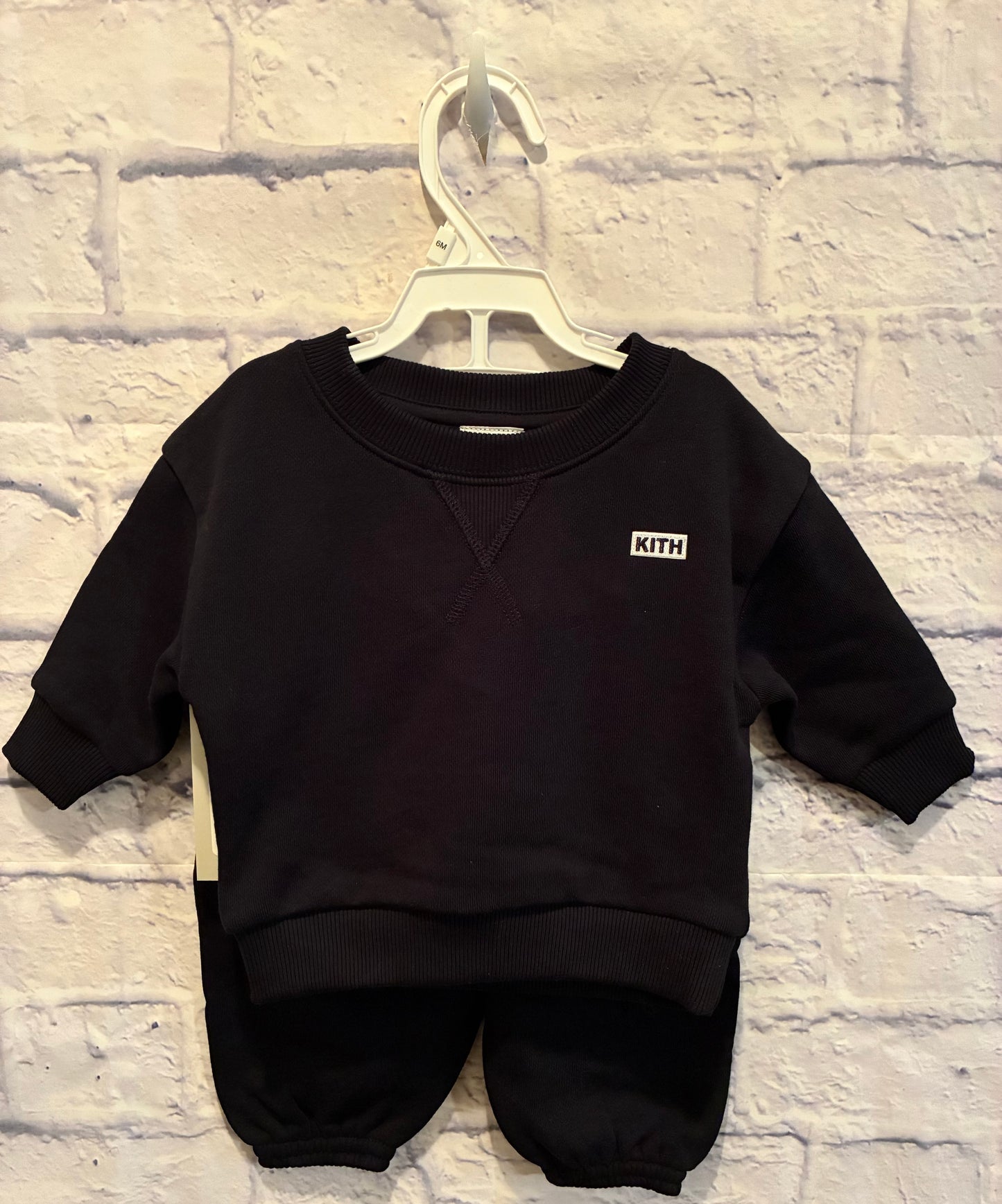 KITH Baby Black Sweat Suit - Size 3-6 mons NWT