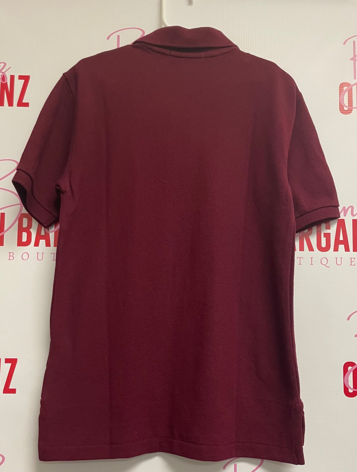 Boys Polo Ralph Lauren Classic Wine Cotton Solid Mesh~Size 8~Great Condition