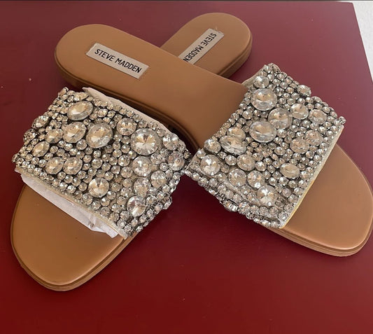 Steve Madden
Knicky Flat - Rhinestone 
Size 12 Medium